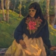 Woman dressed in the russian attire
